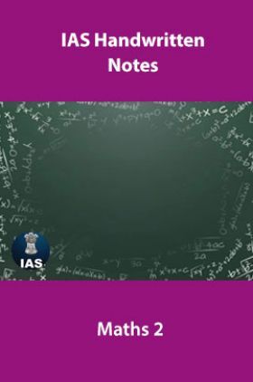 IAS Handwritten Notes Maths 2